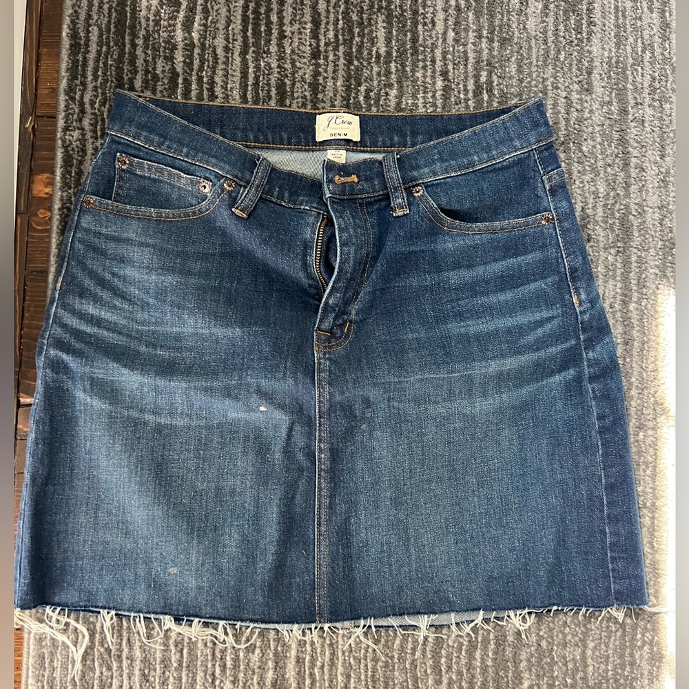 Size 28 jcrew denim skirt